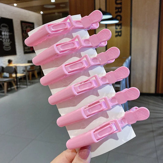 6/8Pcs Colorful Alligator Hair Clips Clamps